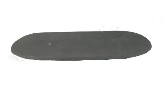 Dünne Platte dia. 15cm und aus Riverstone gefertigt 